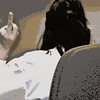 gefillmore > I'm number one!-

one of my coworkers expressing her admiration for me and the joy of my photographing her-